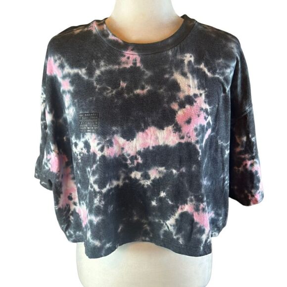Noize Pink and Gray LIA Cropped Recycled Top Size Large 📦 - Picture 2 of 11